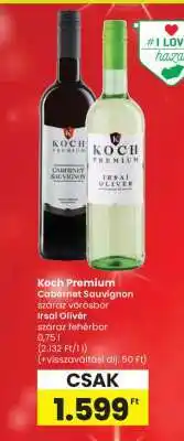 Spar Koch Prémium Cabernet Sauvignon / Irsai Olivér ajánlat