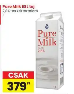 Spar Pure Milk ESL tej ajánlat
