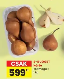 Spar S-BUDGET körte ajánlat