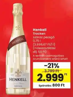 Spar Henkell Trocken ajánlat