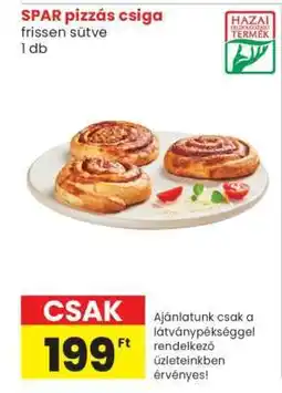 Spar SPAR pizzás csiga ajánlat