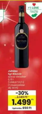 Spar JUHÁSZ Egri Bikavér ajánlat