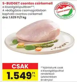 Spar S-BUDGET csontos csirkemell ajánlat