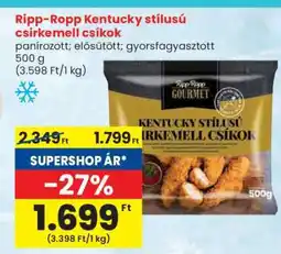 Spar Ripp Ropp Kentucky Stílusú Csirkemell Csíkok ajánlat
