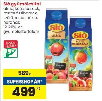 Spar Sió gyümölcsital ajánlat