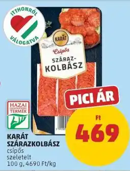 PENNY KARÁT SZÁRAZKOLBÁSZ ajánlat