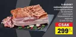 Spar S-BUDGET császárszalonna ajánlat