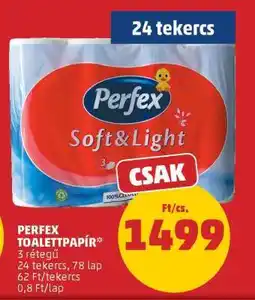 PENNY PERFEX TOALETTPAPÍR ajánlat