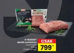 Spar S-BUDGET darált sertéshús ajánlat