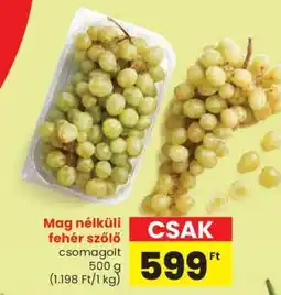Spar Mag nélküli fehér szőlő ajánlat