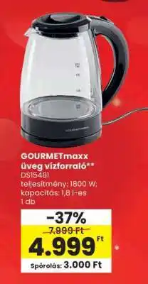 Spar GOURMETMAXX Üveg vízforraló ajánlat