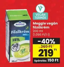 Spar Meggle vegán főzőkrém ajánlat