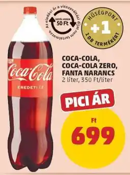 PENNY Coca Cola / Coca Cola Zero / Fanta narancs ajánlat