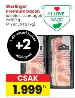 Spar Gierlinger Premium Bacon ajánlat