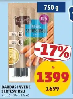 PENNY DÁRDÁS ÍNYENC SERTÉSVIRSLI ajánlat