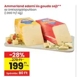 Spar Ammerland edami és gouda sajt ajánlat