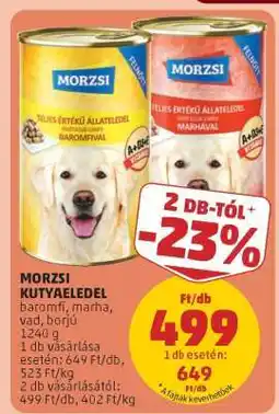 PENNY MORZSI KUTYAELEDEL ajánlat