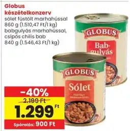 Spar Globus készételkonzerv ajánlat
