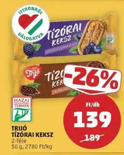 PENNY Trijó Tízórai Keksz ajánlat