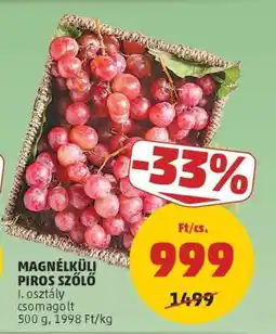 PENNY Magnélküli Piros Szőlő ajánlat