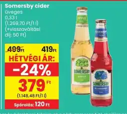 Spar SOMERSBY Cider ajánlat