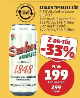 PENNY Szalon Timeless Sör ajánlat