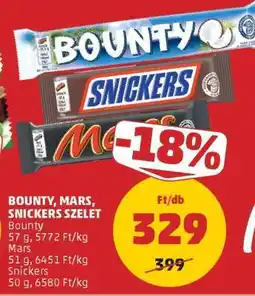 PENNY Bounty, Mars, Snickers szelet ajánlat