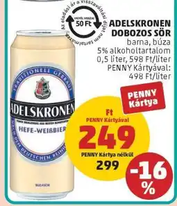PENNY Adelskronen Dobozos Sör ajánlat