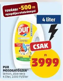 PENNY PUR Mosogatószer ajánlat