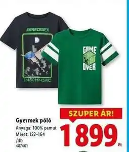 Lidl Gyermek póló ajánlat