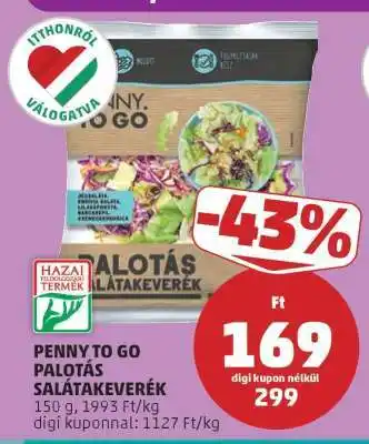 PENNY PENNY TO GO PALOTÁS SALÁTAKEVERÉK ajánlat