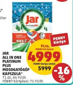 PENNY JAR All in One Platinum Plus Mosogatógép Kapszula ajánlat