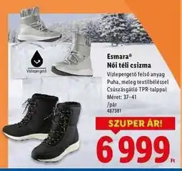 Lidl Esmara Női téli csizma ajánlat
