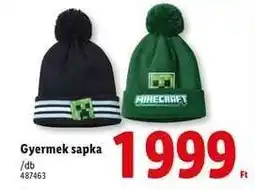 Lidl Gyermek sapka ajánlat