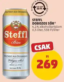 PENNY Steffl Dobozos Sör ajánlat