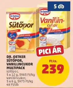 PENNY Dr. Oetker Sütőpor, Vanillincukor Multipack ajánlat