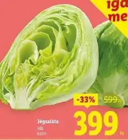 Lidl Jégsaláta ajánlat