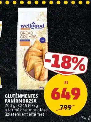 PENNY Gluténmentes panírmorzsa ajánlat