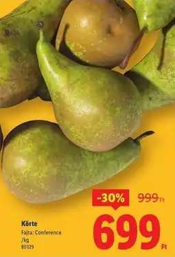 Lidl Körte ajánlat