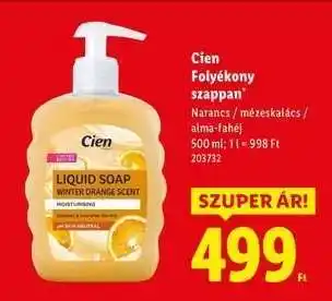 Lidl CIEN Folyékony szappan ajánlat