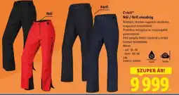 Lidl Crivit Női / férfi sínadrág ajánlat