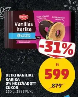 PENNY Detki Vaníliás Karika 0% hozzáadott cukor ajánlat