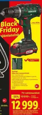 Lidl PARKSIDE Akkus fúró-csavarozó készlet ajánlat