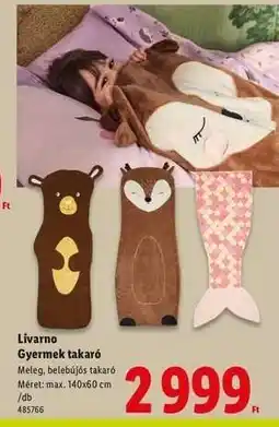 Lidl Livarno Gyermek takaró ajánlat