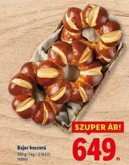Lidl Bajor koszorú ajánlat