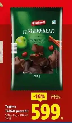 Lidl Tastino Töltött puszedli ajánlat