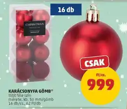 PENNY KARÁCSONYFA GÖMB ajánlat