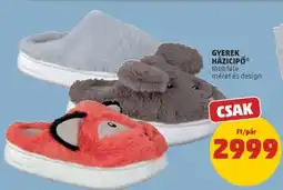 PENNY Gyerek házicipő ajánlat