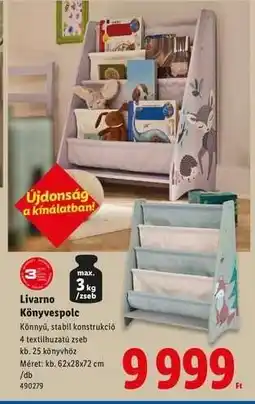 Lidl Livarno Könyvespolc ajánlat