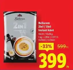 Lidl Bellarom 2in1 / 3in1 instant kávé ajánlat